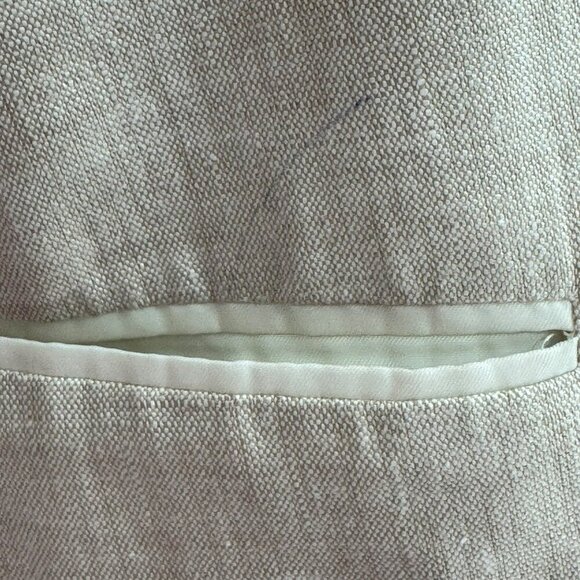 Palm Beach 1922 Mens 100% Linen Cream Blazer Size 44L Classic Two-Button Design - Picture 5 of 7